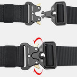 Nylon Tactical Belt Quick-Release for Outdoor Work Black