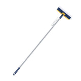 3-in-1 Multifunctional Scrape Cleaning Brush Rotating Corner Floor Scrub Brush with Long Handle Blue