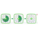 60-Minute Visual Countdown Timer Rainbow Disk Silent Time Management Tool Green