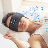 2Pcs Bluetooth 5.0 Wireless Sleeping Headphones Stereo Music Headband & Eye Mask for Sports and Sleep