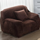 Velvet Stretch Sofa Slipcover Sofa Couch Furniture Protector Cover Coffee