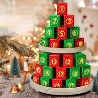 24 Days Surprise Botanical Building Blocks Advent Calendar Christmas Countdown Calendar Box Style 3
