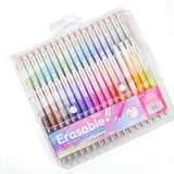 36PCS Colorful Click-Erasable Gel Pen Set for Students School and Office