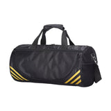 Gym Duffle Bag Travel Duffel Bag Outdoor Shoulder Sports Bag Black and Yellow