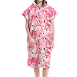 Hooded Zip Up Changing Robe Adult Microfiber Beach Towel Poncho Style 3