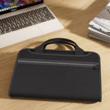 Fire Resistant Accordion File Organizer with Handle  A4 Files Transparent Expanding Folder with Multi-Pockets