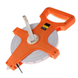 100M Tape Measure Fiberglass Open Reel Measuring Metric Imperial