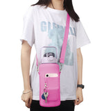2L Neoprene Water Bottle Carrier Bag Bottle Pouch Sleeve Pink