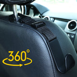 4Pcs Headrest Hooks for Car Adjustable Organizer Storage Hanger Holder for Purse Bags