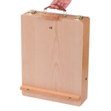 Portable Wooden Tabletop Easel Solid Wood Sketchbox for Painting Art Drawing