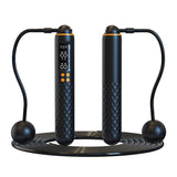 Smart Digital Jump Rope Set Accurately Skipping Rope Weighted Exercise Rope for Fitness Training Black