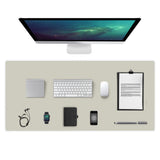Dual-Sided Leather Desk Pad and Mouse Mat for Office Home Style 1