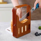 Foldable Bread Cutter Guide for Home Baking – Toast Slicing Tool