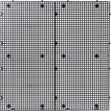 8 PCS Plastic Aquarium Grid Divider Set for Fish Tanks and Breeding Black