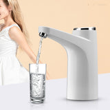 Electric Water Dispenser Pump Automatic Water Bottle Pump for Universal Bottle White
