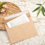 50 PCS Thick Kraft Paper Self Adhesive Envelopes for Cards Photos Brown