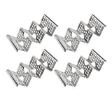 4Pcs Set Stainless Steel Taco Holders Taco Stand for Tortillas Burritos Crepes