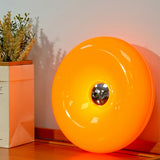 Rechargeable Donut Lamp for Table and Wall with Touch Dimmer Orange