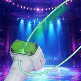 Handheld Double Wheel Rope Launcher – Glow-in-the-Dark Lasso Loop Fidget Toy White
