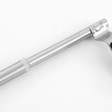 Adjustable No Drill Stainless Steel Dish Towel Holder for Cabinet Door Kicthen Towel Rack Silver