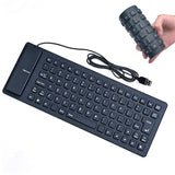 Foldable Flexible USB Keyboard Waterproof Silicone Style 1