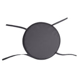 2 PCS 38CM Round Sponge Chair Cushions with Ties for Stools Grey