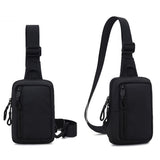 Small Crossbody Bag for Men Women Mini Sling Bag Travel Running Phone Daypack Black