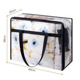 3 PCS Thick Clear Storage Bags with Zipper for Clothes & Bedding