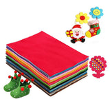 40Pcs Squares Polyester Felt Fabric Sheets For DIY Art Handcraft Mix Colour