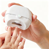 Electric Nail Clipper 2-Speed Automatic Nail Trimmer with LED Light and Nail Dust Collector White