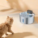 3.2L Automatic Wireless Pet Water Fountain Motion Sensor Water Dispenser with 3 Modes for Cat Small Dogs Style 1