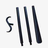 2-in-1 Shoe Horn & Dressing Aid Adjustable Shoe Horn for Easy Shoe Clothing Wear Black