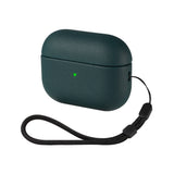 For Apple AirPods Shockproof Case Cover with Lanyard Dark green