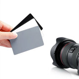 2 Set Grey White Balance Card 18% Exposure Kit for Digital Cameras