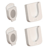 2Pcs Wall Mount Remote Control Holder TV Remote Control Caddy White