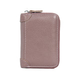Men's Credit Card Holder Leather Wallet Business Case Slim ID Purse Purple