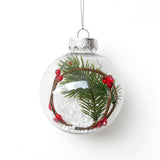 12PCS Clear 8cm PET Fillable Shatter Resistant Christmas Ornament Balls