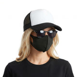 Adjustable Baseball Cap Breathable Mesh Trucker Hat for Outdoor Black
