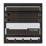 Bedside Shelf Organizer Wall Mount Self-Stick for Bedroom Storage Black