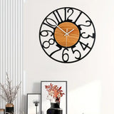 Silent Wall Clock Battery Operated Home Office Wall Decor
