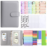 A6 Refillable Binder Notebook Detachable Planner for School Office & Travel Gray