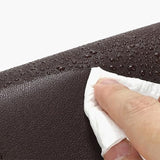 PU Leather Desk Mat Protector Non-Slip Mouse Mat Water Resistant Desk Blotter Pad for Office and Home Brown