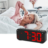 Digital Alarm Clock with Vibration Bed Shaker for Heavy Sleepers Black