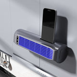Rechargeable Bladeless Tower Fan USB for Wall Floor Desk Use Grey