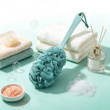 2Pcs Long Handle Scrub Brush for Shower with Loofah on a Stick for Back Use Style 2
