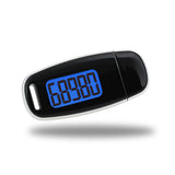 3D Pedometer with Backlight Walking Step Counter with Removable Clip and Strap Step Tracker