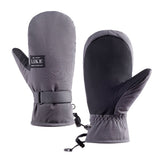 Pair of Adult Winter Ski Mittens Snow Gloves Ski Gloves Water-resistant Mittens Grey