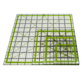 4Pcs Quilting Rulers,Sewing Ruler Quilting Square Templates Green