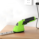 2 in 1 Green Cordless Garden Trimmer for Grass Edging and Pruning