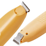 Electric Pet Paw Trimmer with 18mm Ceramic Blade and LED Light Orange